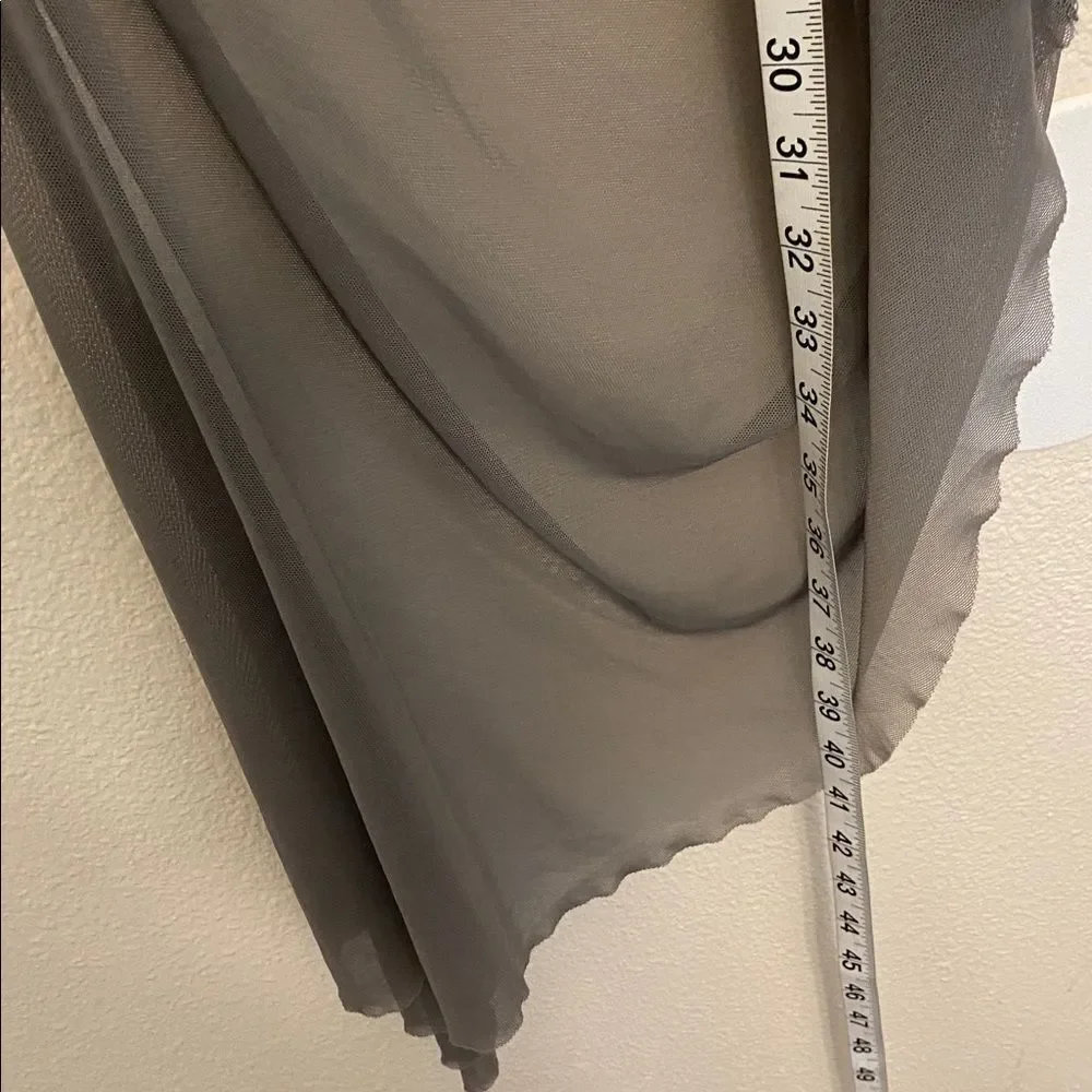 WEISSMAN Dance costume lyrical gray mesh dress Beneath Your Beautiful 12437 LC